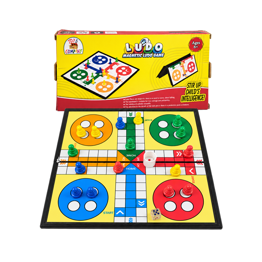 Magnetic Ludo Game with Compact Folding Board