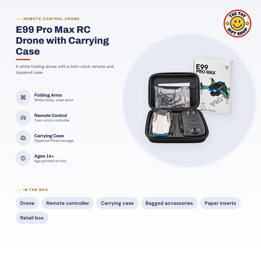 E99 Pro Max Foldable Remote Control Drone with Camera