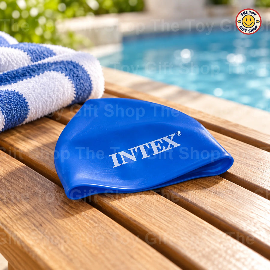 Intex AquaFlow Youth Swim Cap – White, Blue or Black – photo 8