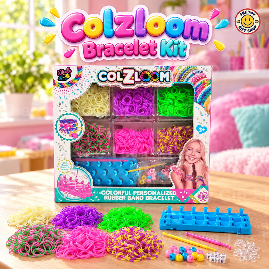 Col-Z-Loom Rubber Band Bracelet Kit – Magic Unicorn Rainbow Colours – photo 2