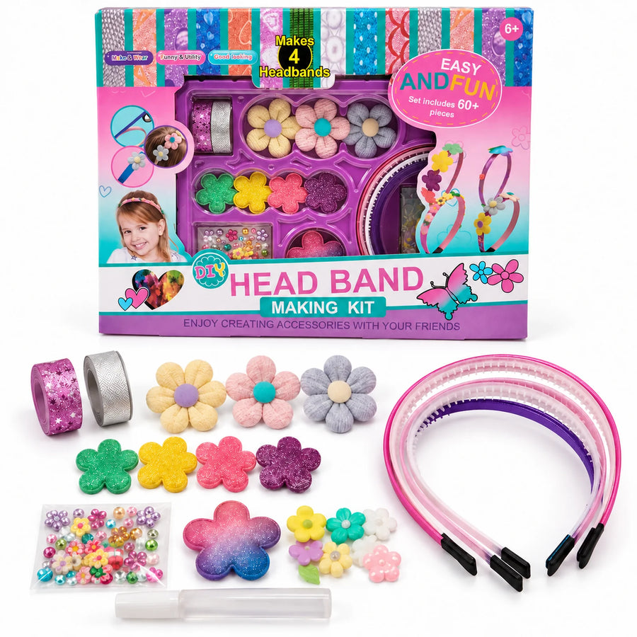 DIY Head Band Making Kit and its box.