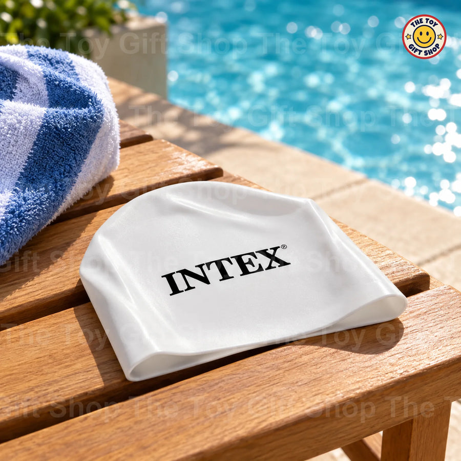Intex AquaFlow Youth Swim Cap – White, Blue or Black – photo 2