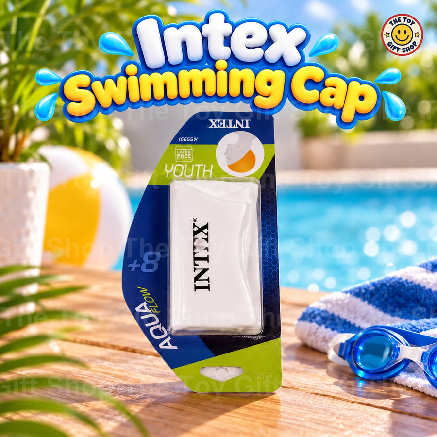 Intex AquaFlow Youth Swim Cap – White, Blue or Black – photo 3