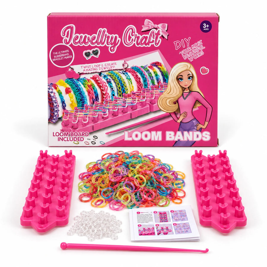 Jewellery Craft Loom Bands Kit and its box.