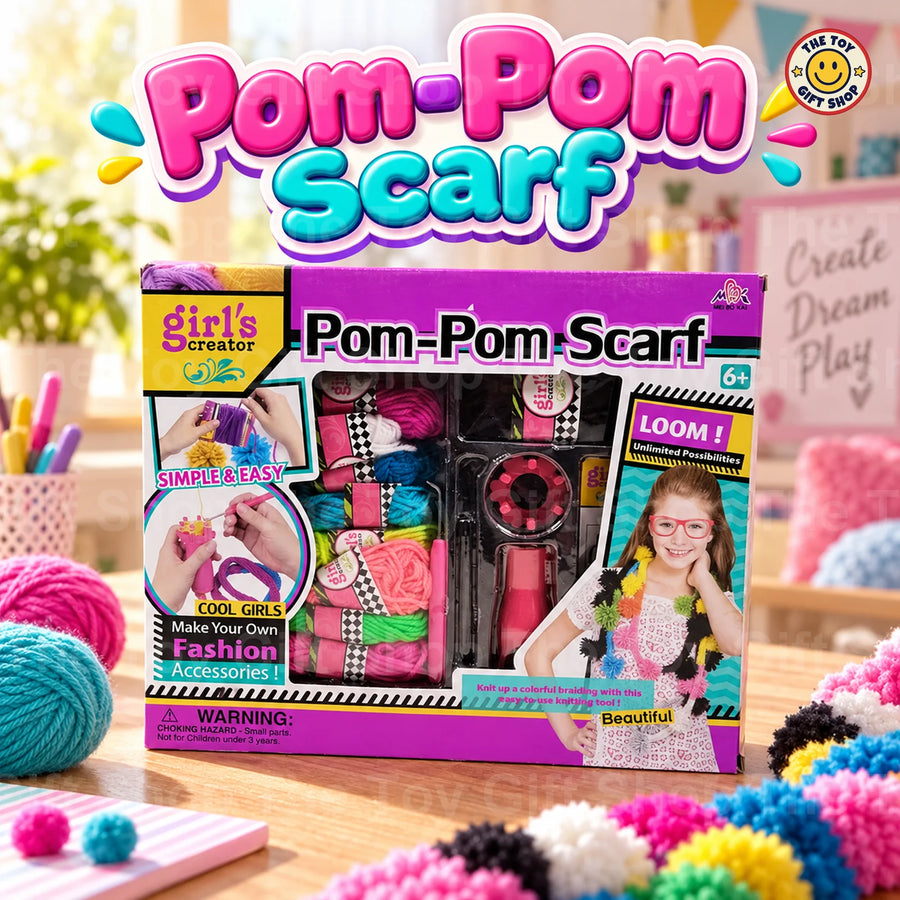 Pom-Pom Scarf Knitting Loom Kit – photo 2
