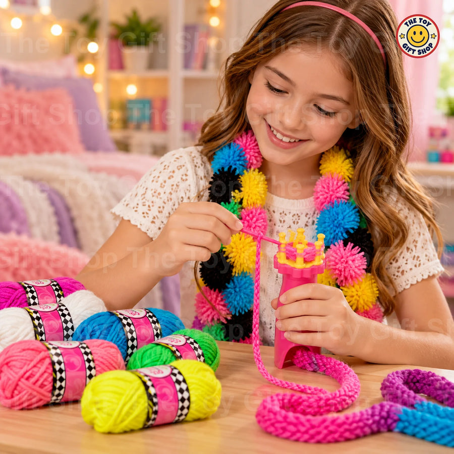 Pom-Pom Scarf Knitting Loom Kit – photo 3