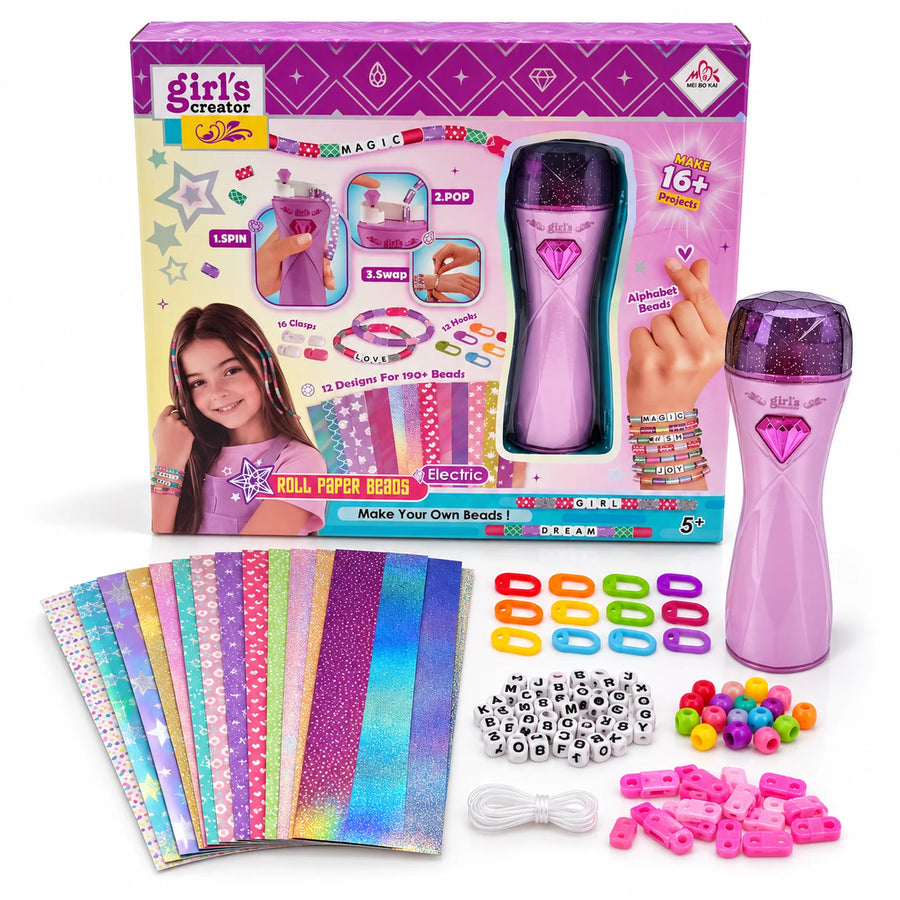 Electric Roll Paper Beads Maker and its box.