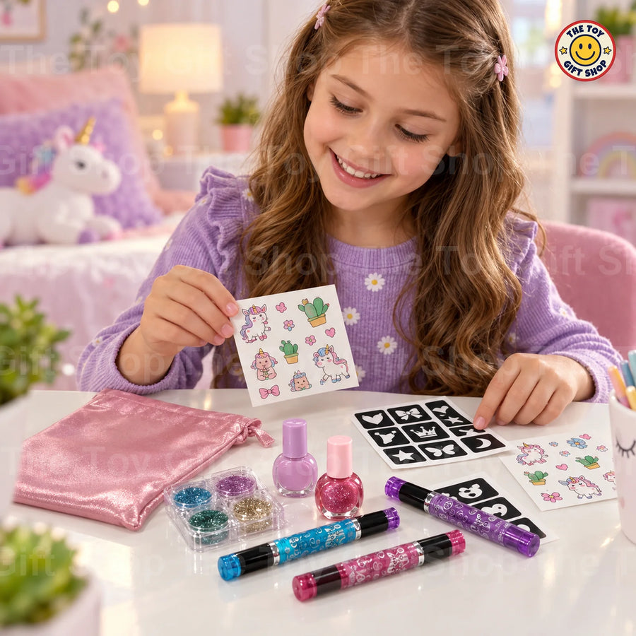 Sparkling Glitter Tattoo Makeup Set with Bag – photo 3