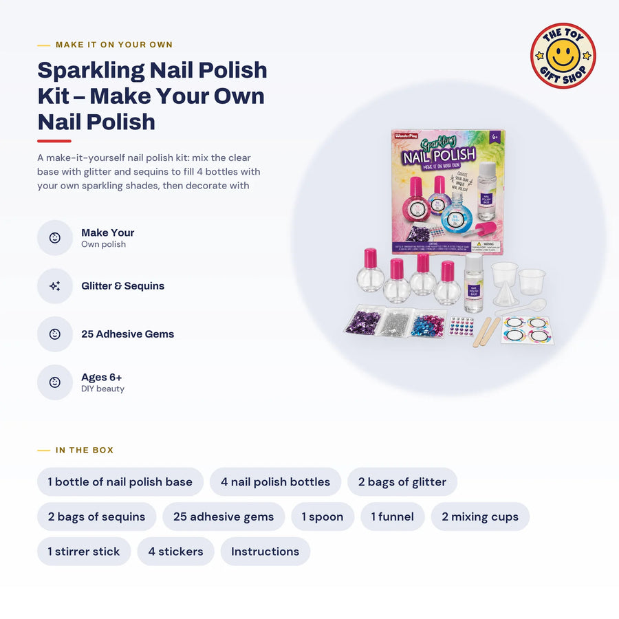 Sparkling Nail Polish Kit – Make Your Own Nail Polish – photo 4