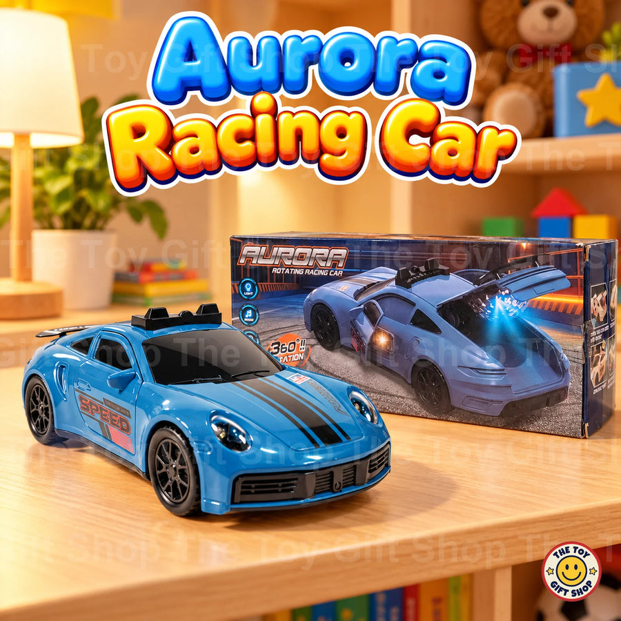 Aurora Rotating Racing Car with Lights and Music – photo 2