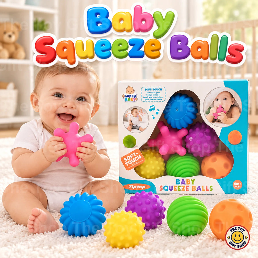 Baby Squeeze Balls – 6 Soft Sensory Balls – photo 2