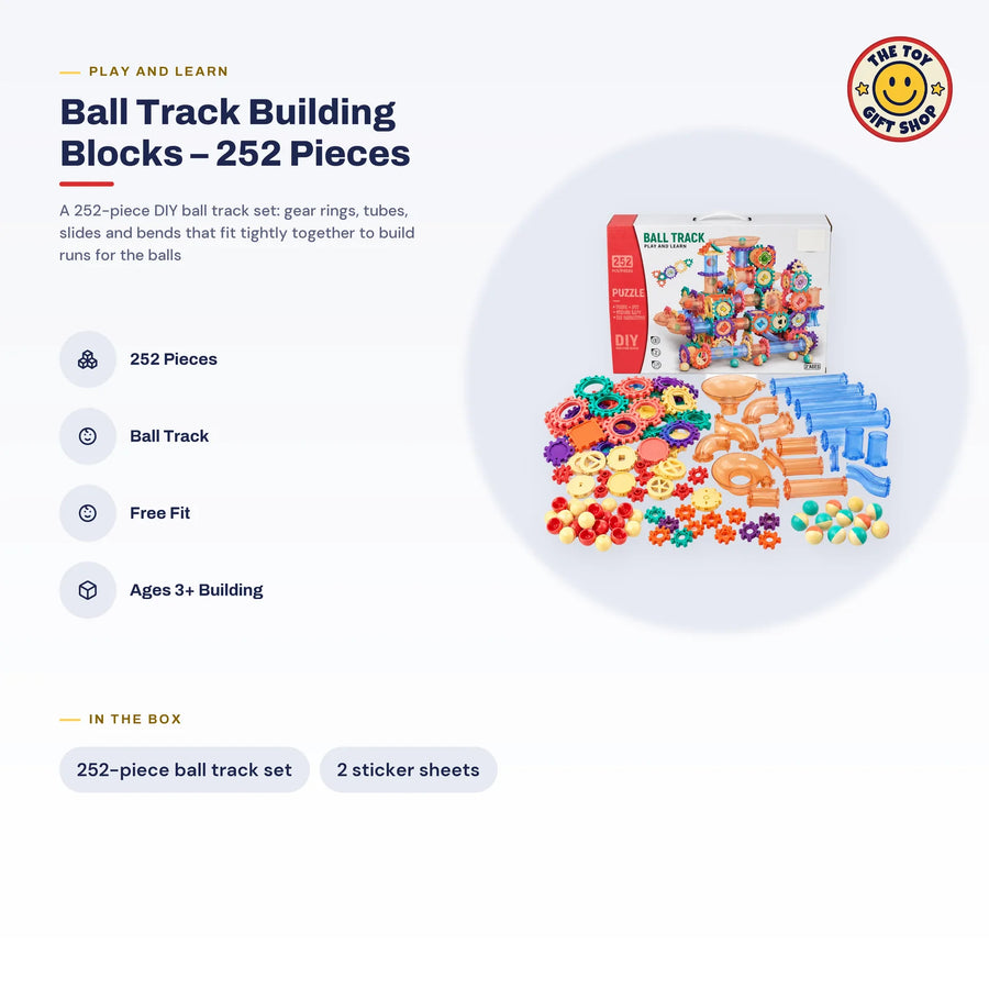 Ball Track Building Blocks – 252 Pieces – photo 4