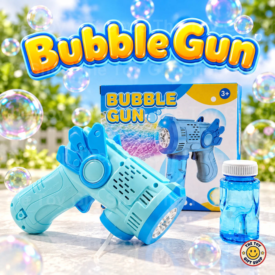Electric Bubble Gun with Bubble Solution – Blue – photo 2