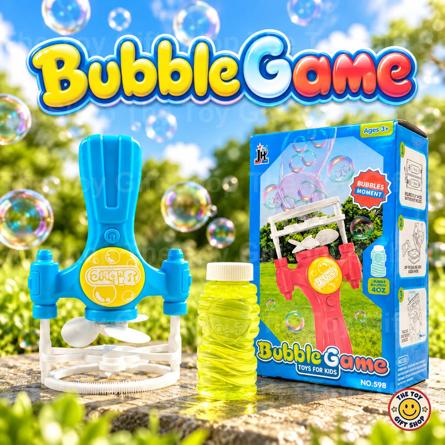 Bubble Game Electric Bubble Blower with 4oz Solution – photo 2
