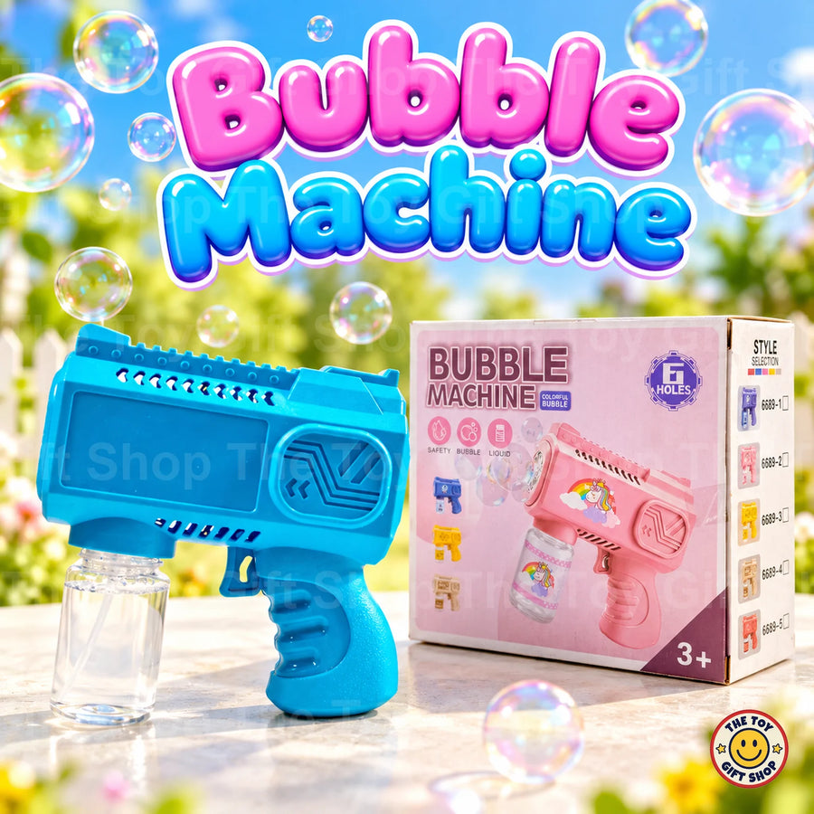 Bubble Machine Gun with 6 Holes – Blue – photo 2
