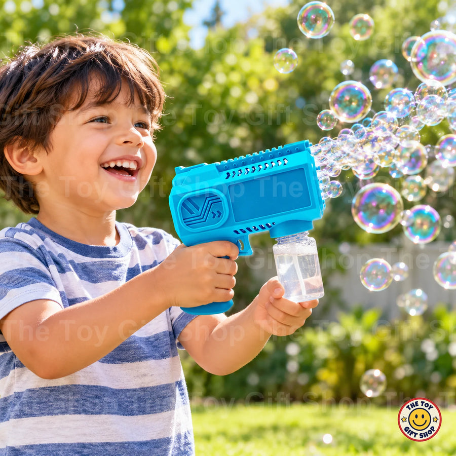 Bubble Machine Gun with 6 Holes – Blue – photo 3