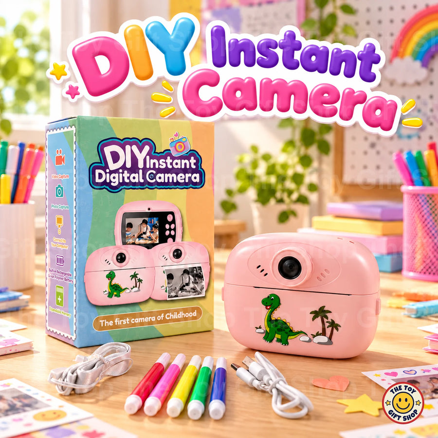 DIY Instant Digital Camera for Kids – Pink Dinosaur – photo 2
