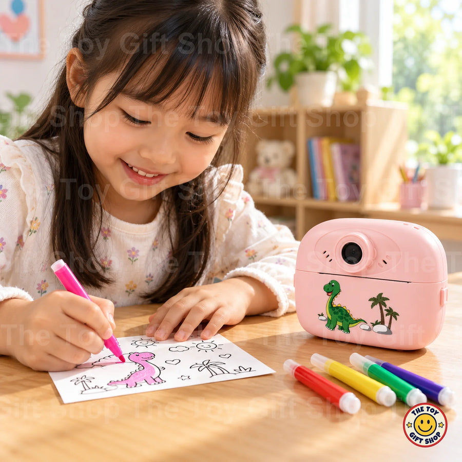 DIY Instant Digital Camera for Kids – Pink Dinosaur – photo 3