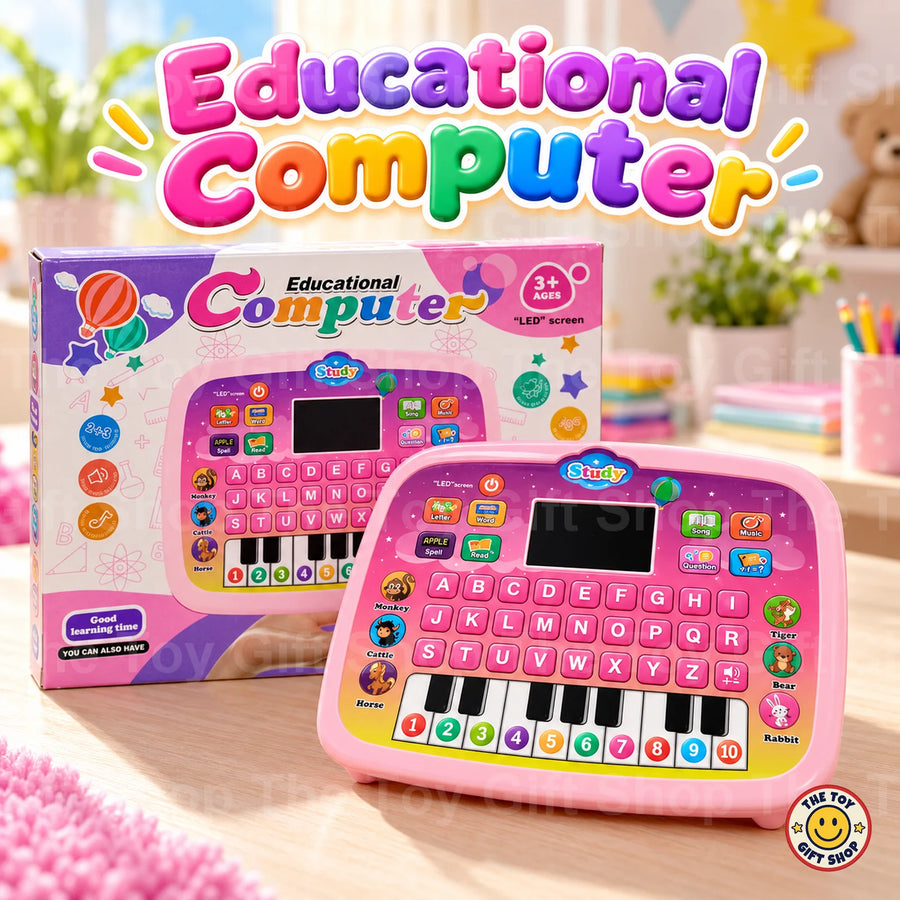 Educational Computer for Kids with LED Screen – Pink – photo 2