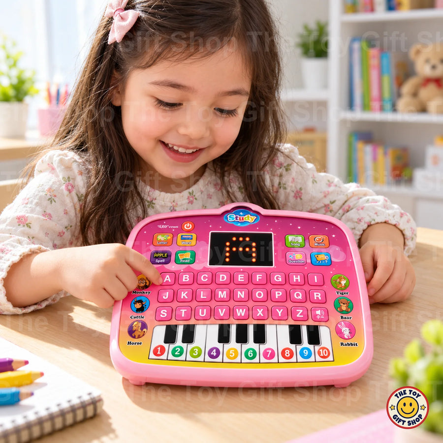 Educational Computer for Kids with LED Screen – Pink – photo 3