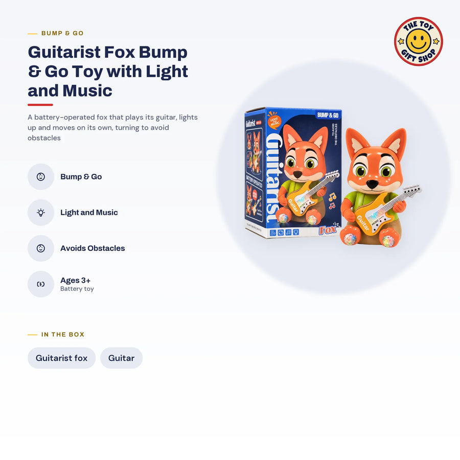 Guitarist Fox Bump & Go Toy with Light and Music – photo 4