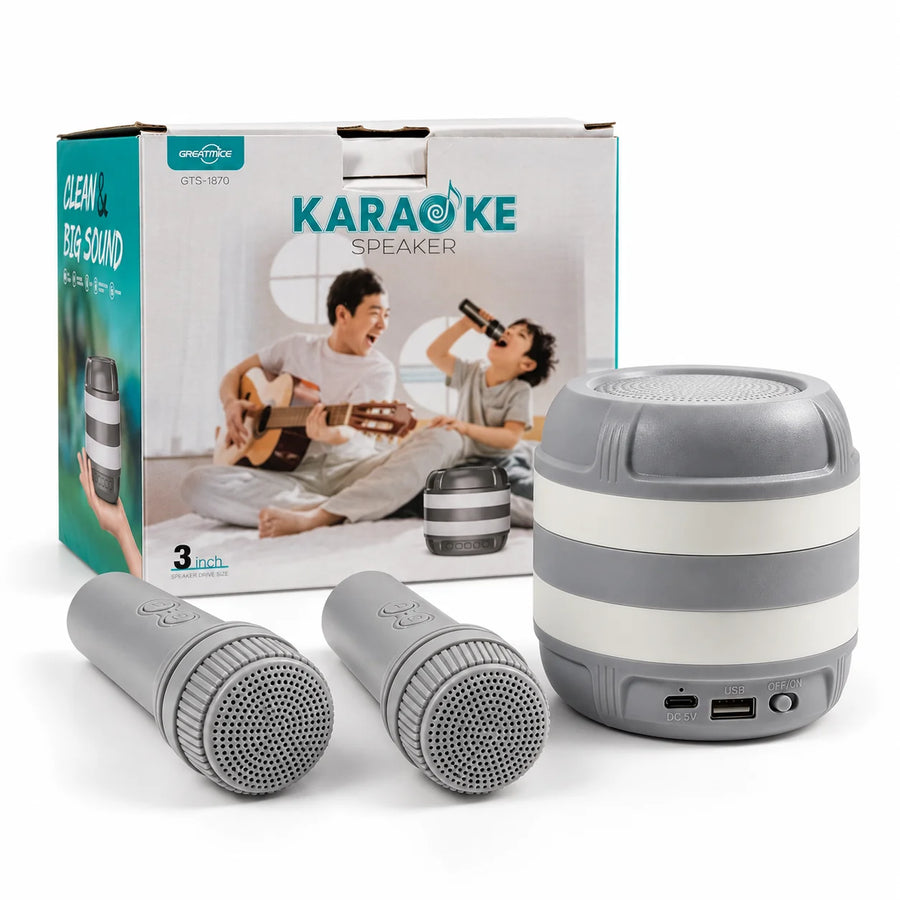 Karaoke Speaker with 2 Mics