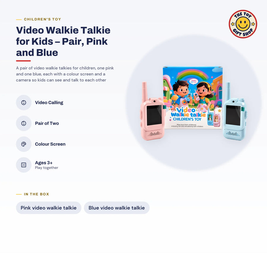 Video Walkie Talkie for Kids – Pair, Pink and Blue – photo 4