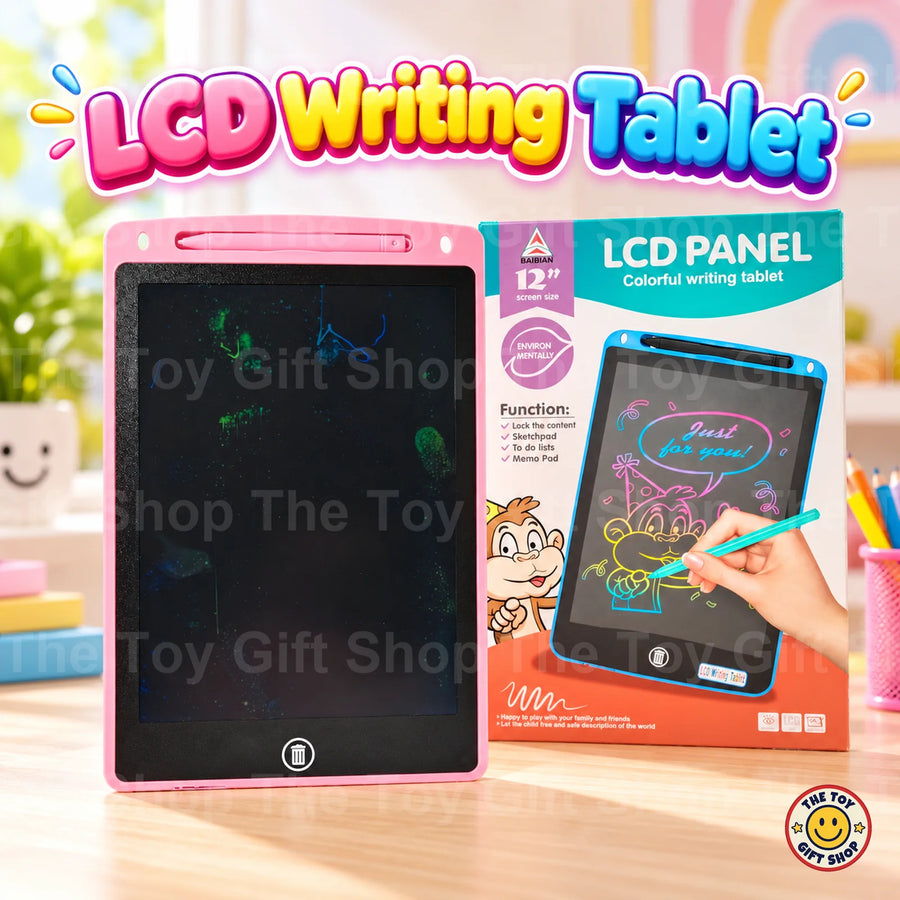 12" LCD Colourful Writing Tablet – Pink – photo 2