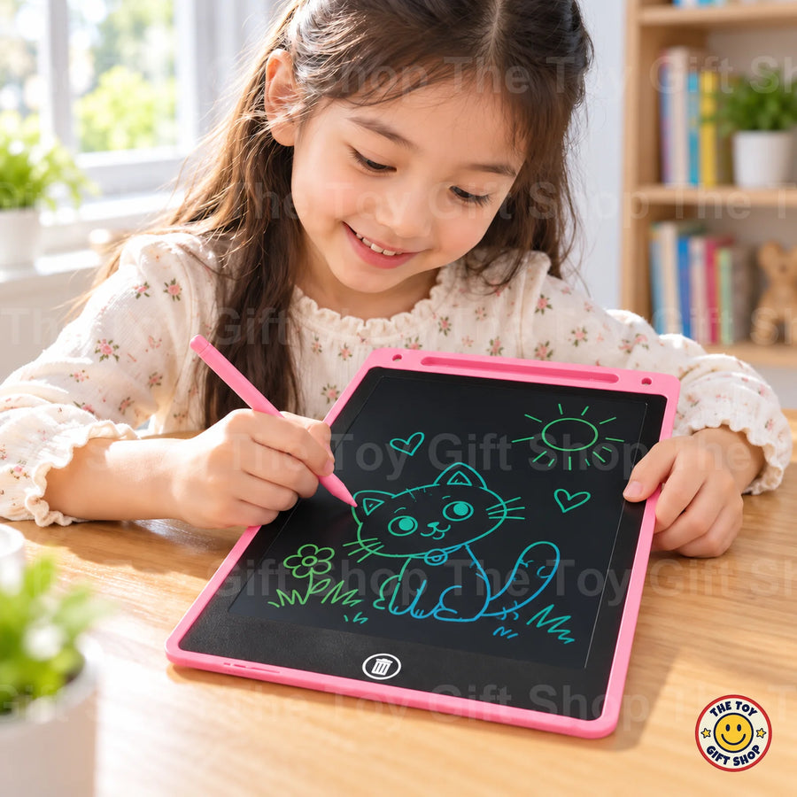 12" LCD Colourful Writing Tablet – Pink – photo 3