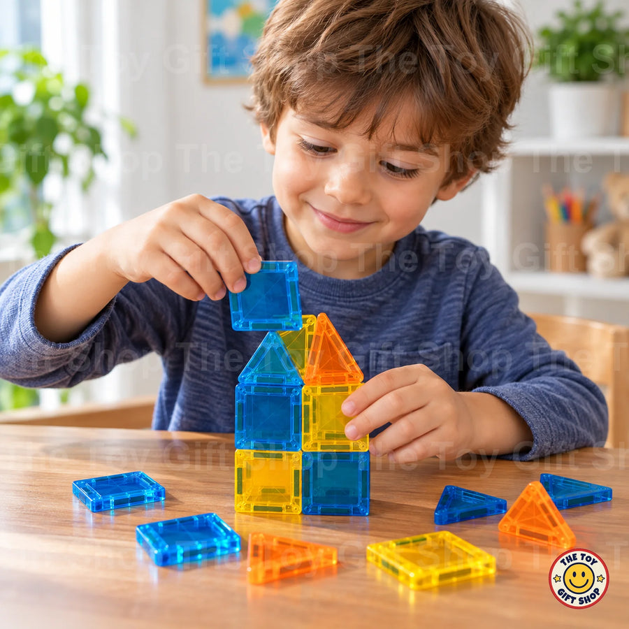 Magnetic Building Tiles – 26 Pieces in a Tin – photo 3