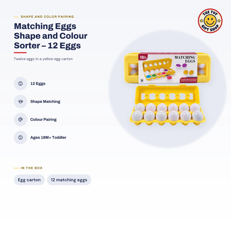 Matching Eggs Shape and Colour Sorter – 12 Eggs – photo 4