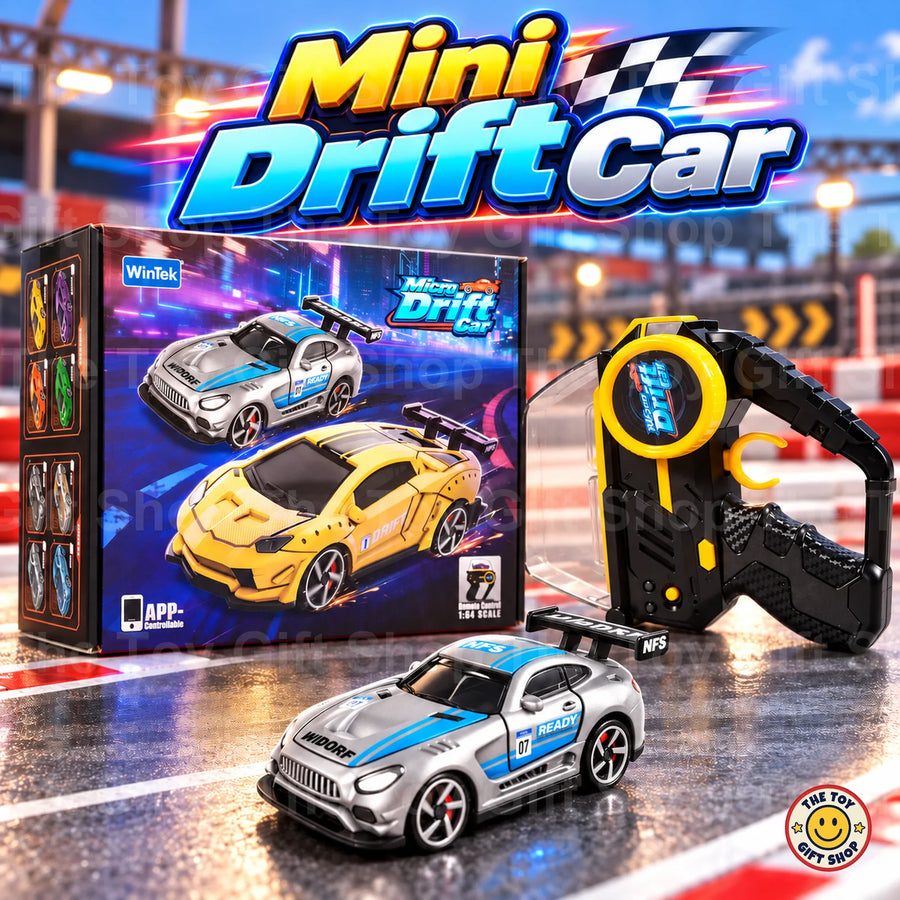WinTek Micro Drift Car – 1:64 RC with Steering Wheel Remote – photo 2