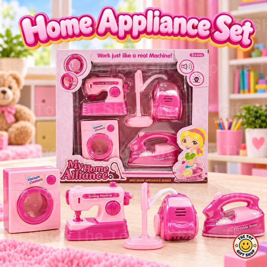 Mini Home Appliance Set – 4 Pink Appliances – photo 2