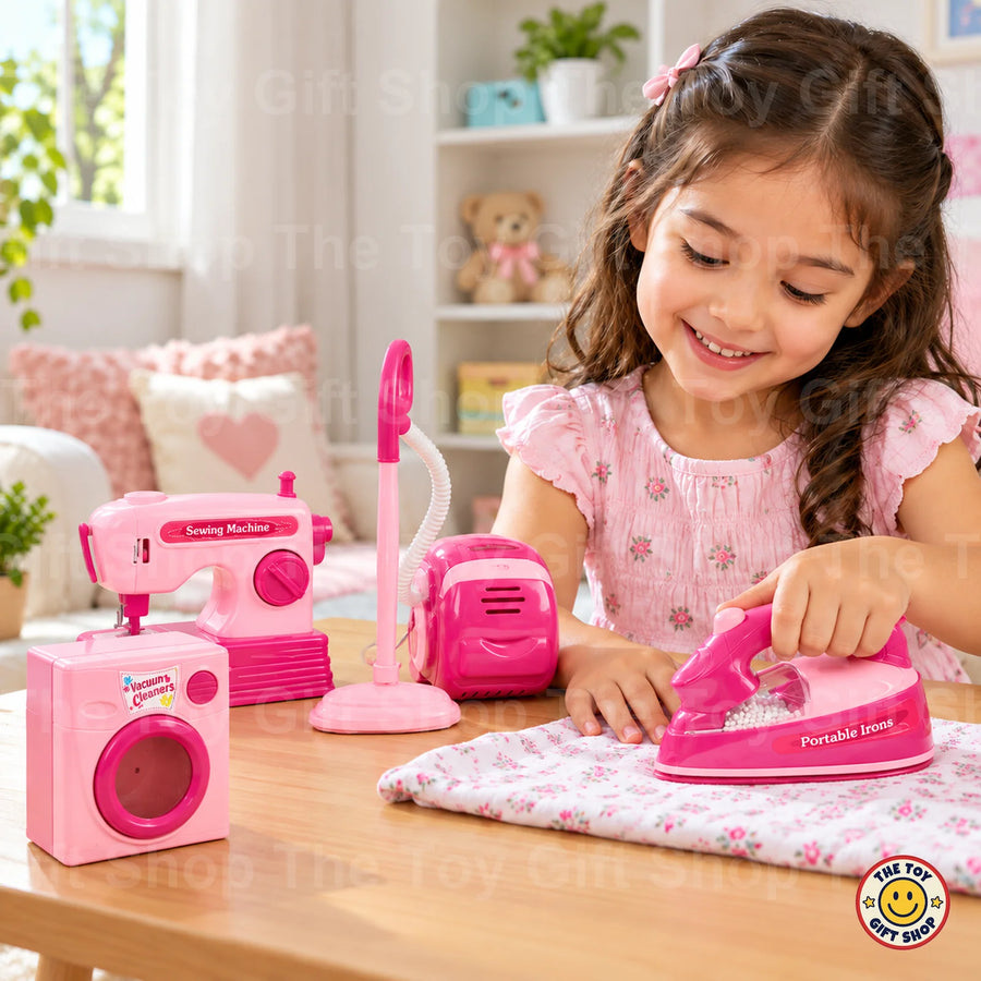 Mini Home Appliance Set – 4 Pink Appliances – photo 3