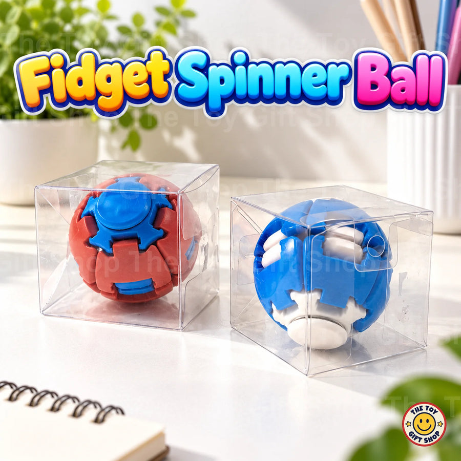 Press to Spin Fidget Spinner Ball – Assorted Colours – photo 2