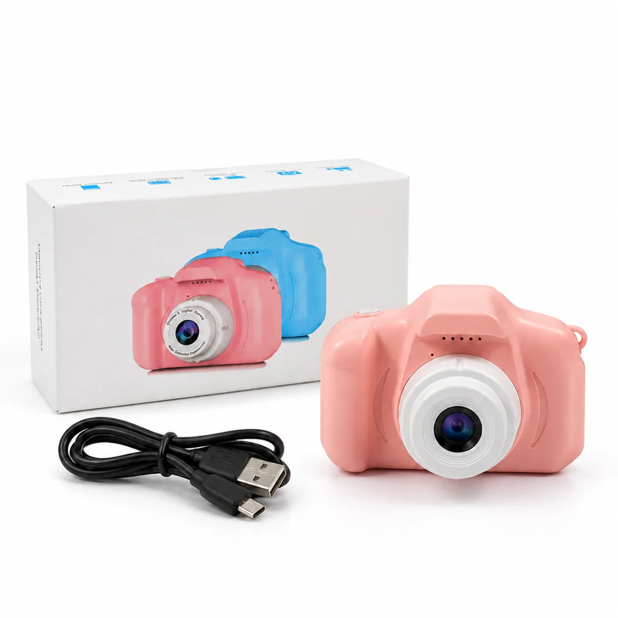 Children's digital camera, available in Green or Pink.