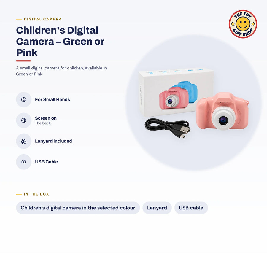 Children's Digital Camera – Green or Pink – photo 4