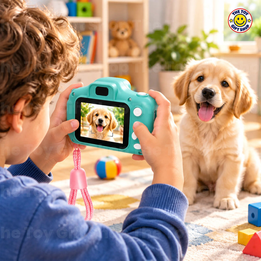 Children's Digital Camera – Green or Pink – Green – photo 5