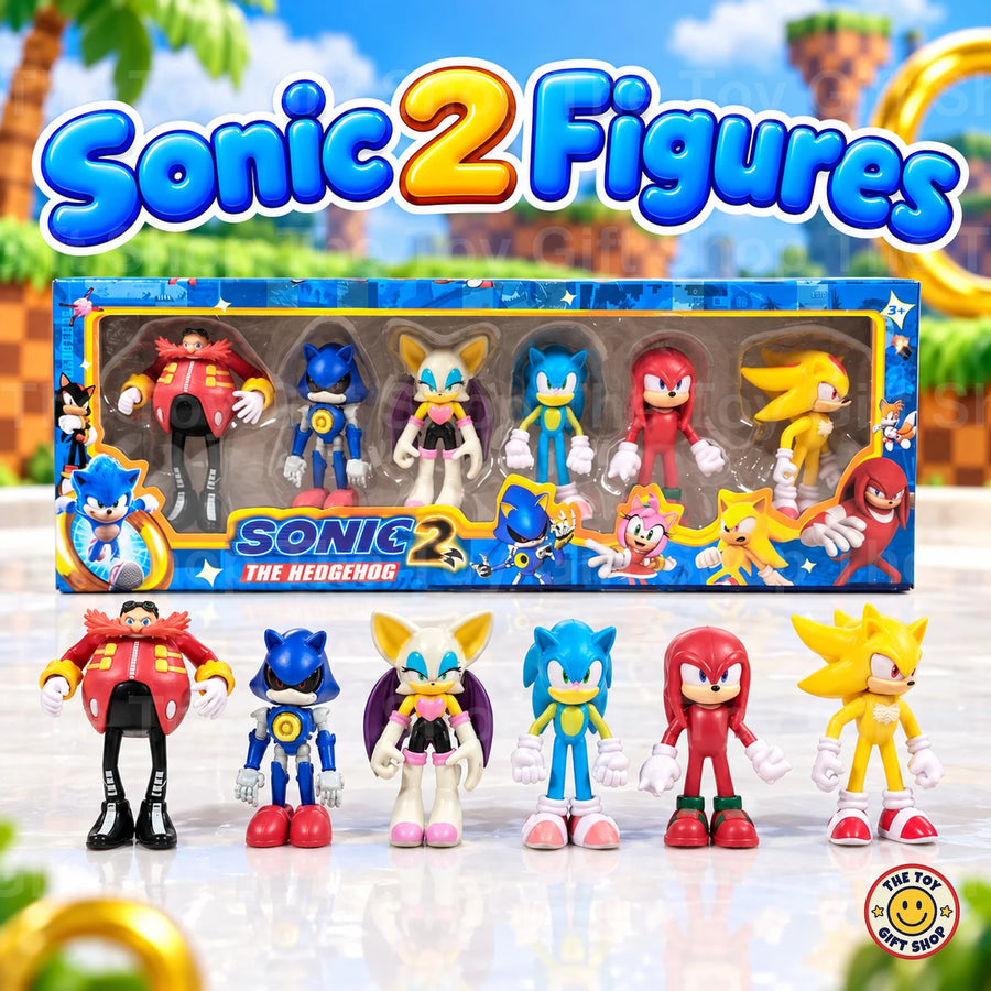 Sonic 2 The Hedgehog Figure Set – 6 Figures – photo 2