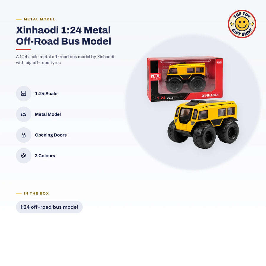 Xinhaodi 1:24 Metal Off-Road Bus Model – photo 4
