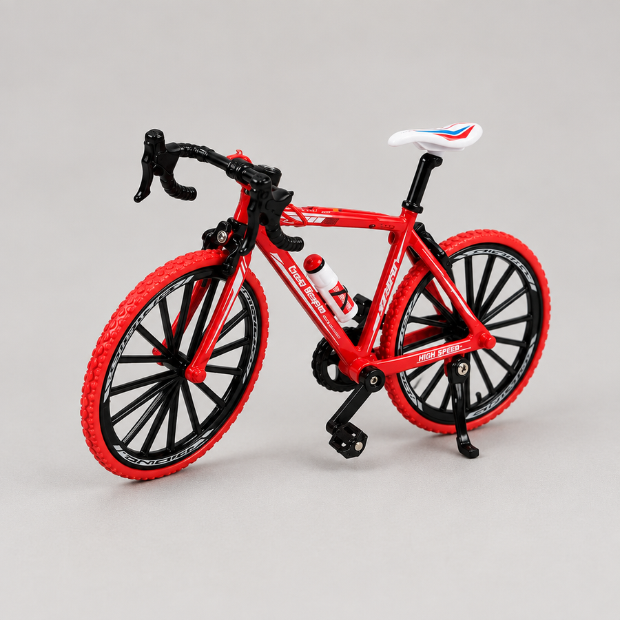 Studio-style die-cast mountain bike model