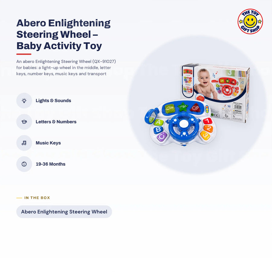 abero Enlightening Steering Wheel Baby Activity Toy – photo 6