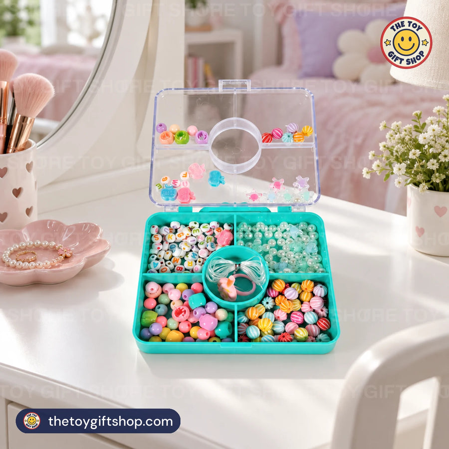 Bead Box Jewellery Kit with Letter Beads and Pearls – photo 4