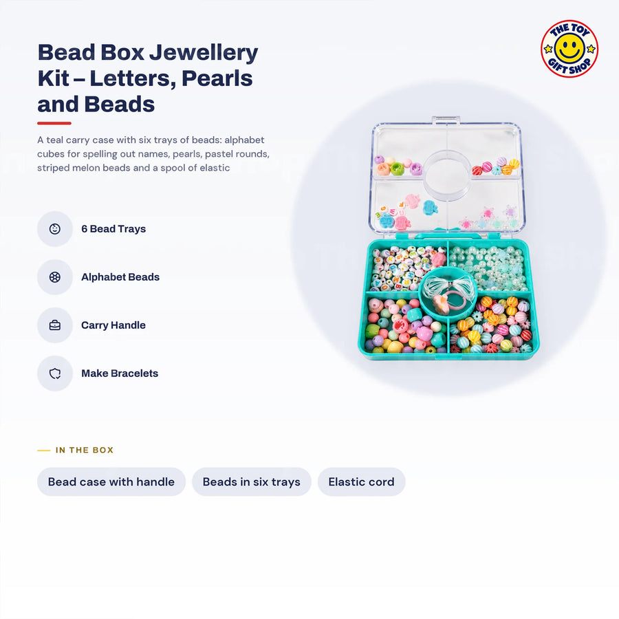 Bead Box Jewellery Kit with Letter Beads and Pearls – photo 6
