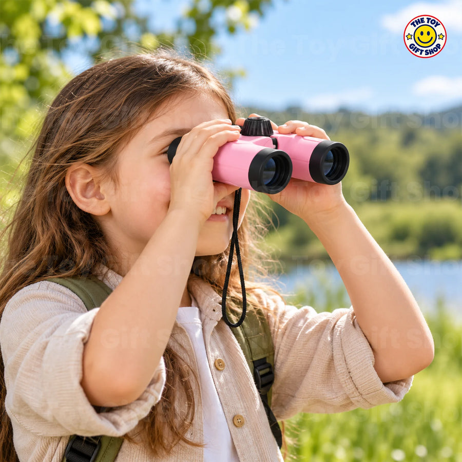 Oubiao 10x38 Binoculars for Children, Pink – photo 2