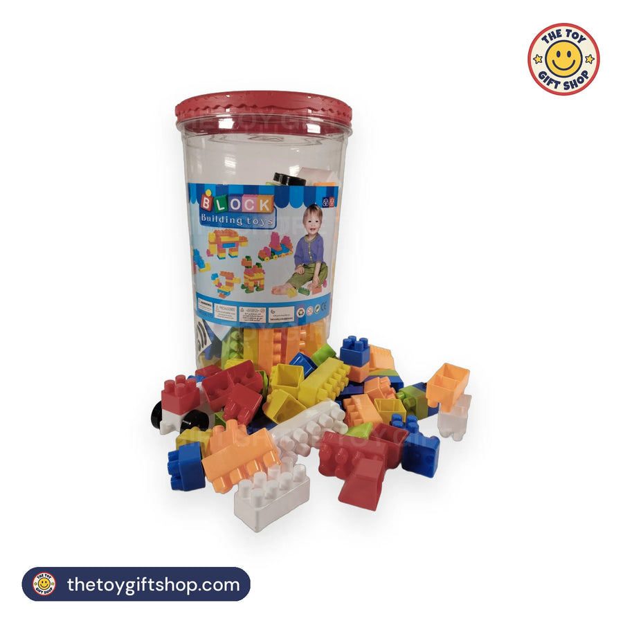 Chunky Building Blocks in a Clear Storage Jar – photo 5