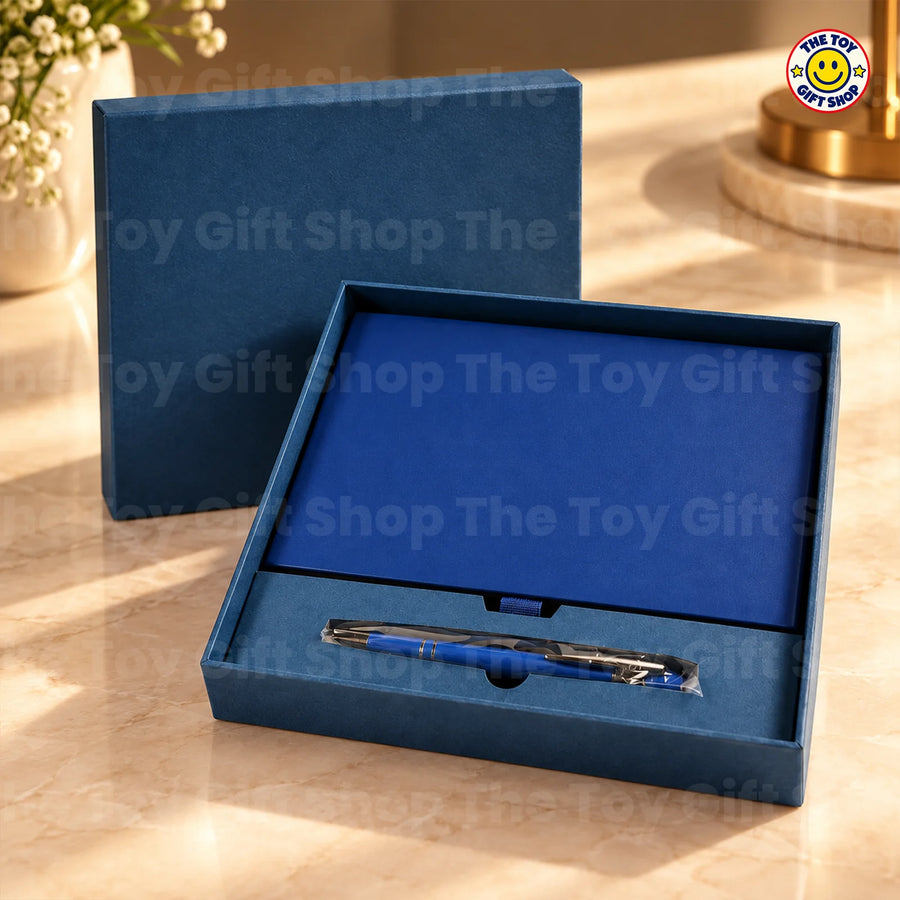 Notebook and Pen Gift Set in a Navy Box – photo 2