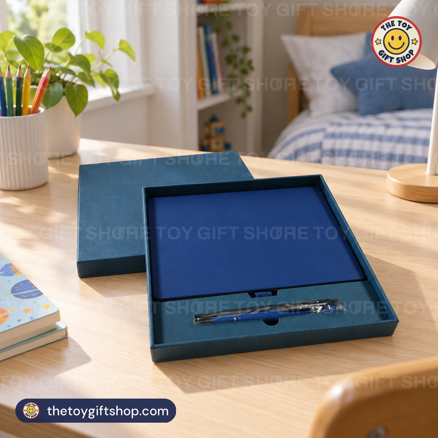 Notebook and Pen Gift Set in a Navy Box – photo 4