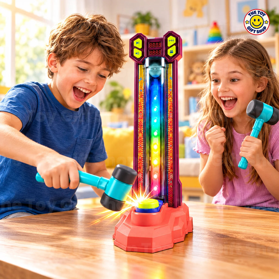 Boom Strike Hammer Game – Light-Up Tower with Score Display – photo 2