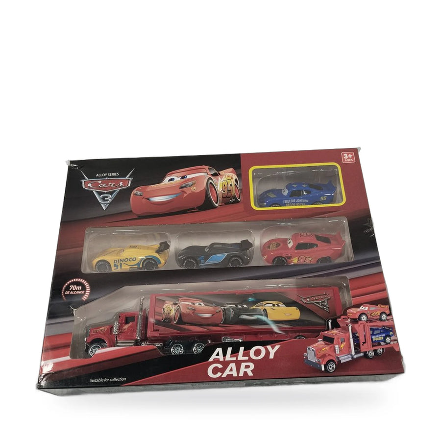 Cars 3 Alloy Car Carrier Truck with 4 Cars – photo 2